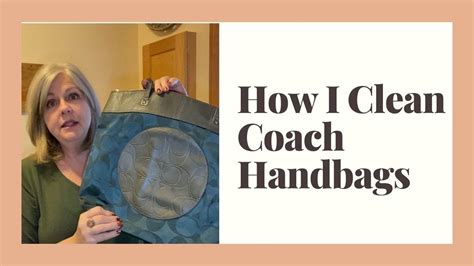 how to clean canvas coach bag|coach purse repair and cleaning.